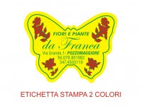 Etichette adesive per fioristi, fiorai e vivaisti  (mm 45X34) (cod.5G)